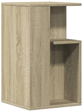 VidaXL Bijzettafel 35x35x60 cm bewerkt hout sonoma eikenkleurig