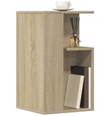 VidaXL Bijzettafel 35x35x60 cm bewerkt hout sonoma eikenkleurig