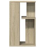 VidaXL Bijzettafel 35x35x60 cm bewerkt hout sonoma eikenkleurig