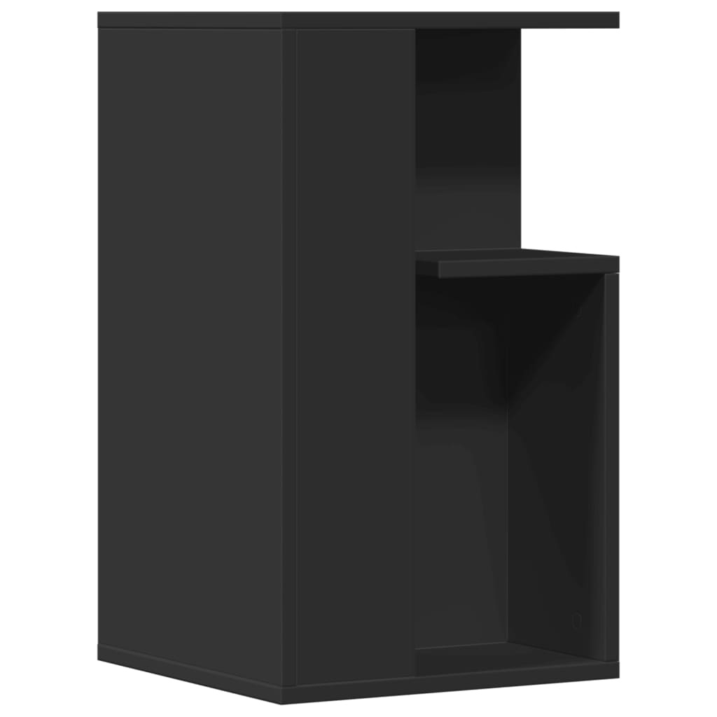 VidaXL Bijzettafel 35x35x60 cm bewerkt hout zwart