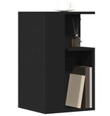 VidaXL Bijzettafel 35x35x60 cm bewerkt hout zwart