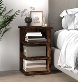 VidaXL Bijzetkast 35x35x55 cm bewerkt hout gerookt eikenkleurig