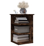 VidaXL Bijzetkast 35x35x55 cm bewerkt hout gerookt eikenkleurig