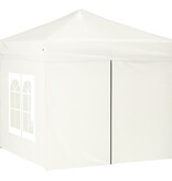 VidaXL Partytent inklapbaar met zijwanden 2x2 m crèmekleurig