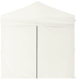 VidaXL Partytent inklapbaar met zijwanden 2x2 m crèmekleurig