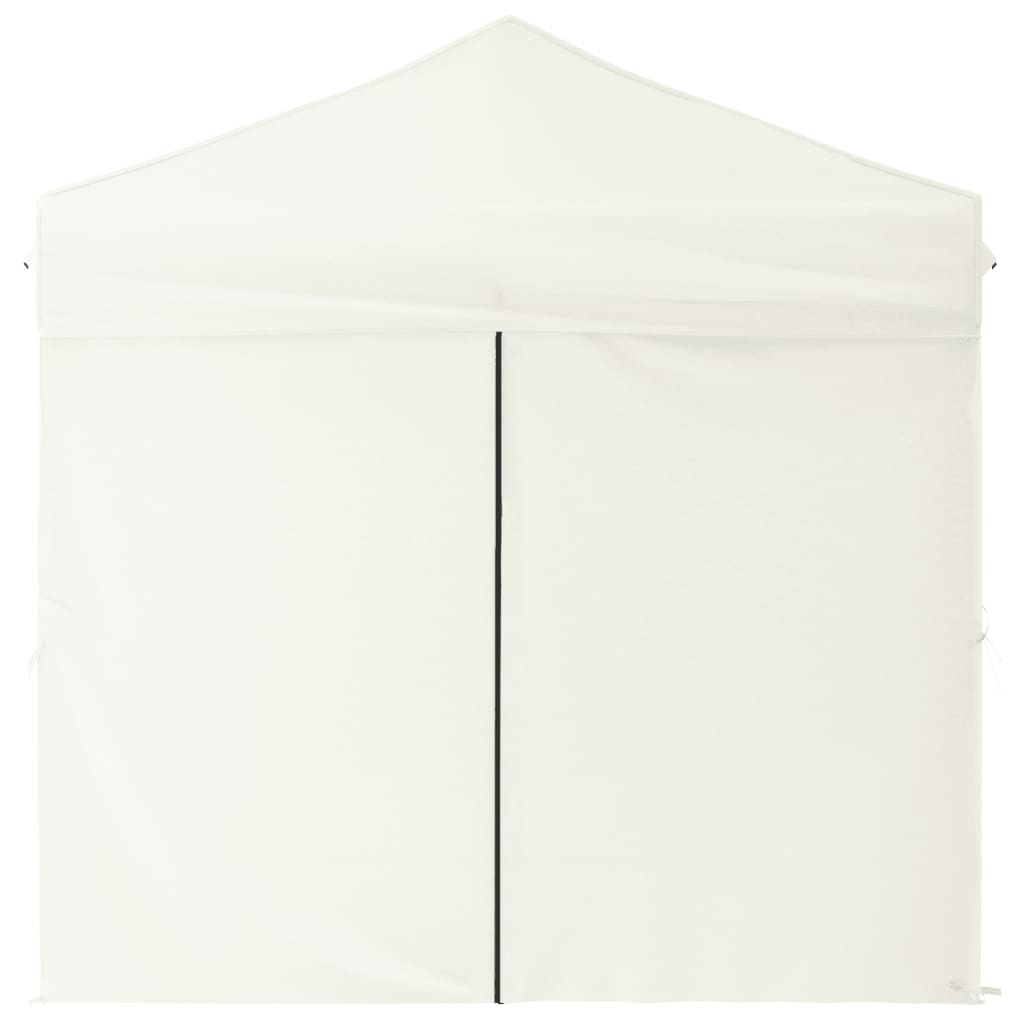 VidaXL Partytent inklapbaar met zijwanden 2x2 m crèmekleurig