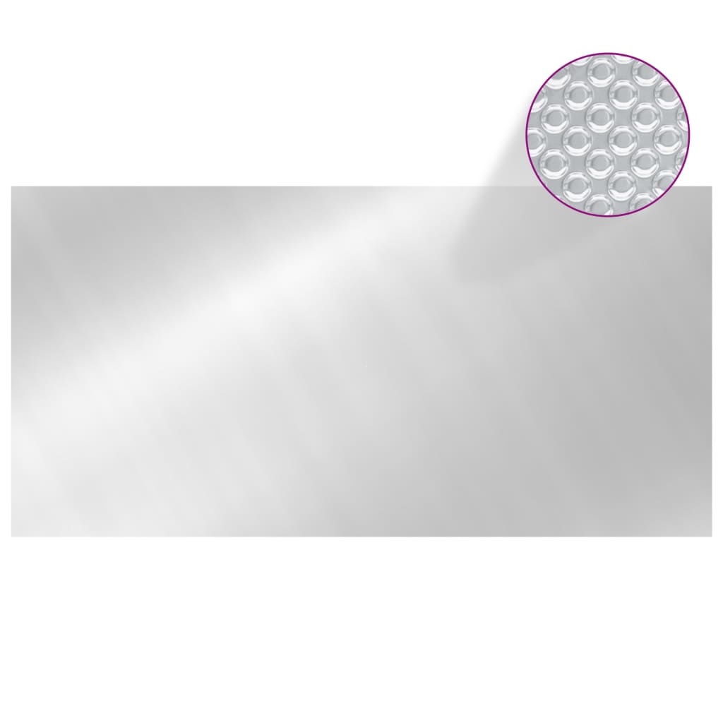 VidaXL Zwembadhoes 975x488 cm PE zilverkleurig