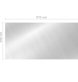 VidaXL Zwembadhoes 975x488 cm PE zilverkleurig