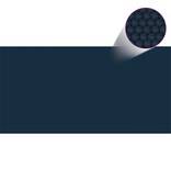 VidaXL Zwembadfolie solar drijvend 488x244 cm PE zwart en blauw