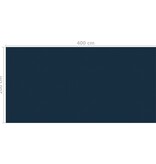 VidaXL Zwembadfolie solar drijvend 400x200 cm PE zwart en blauw