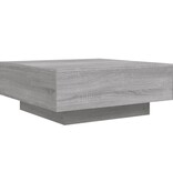 VidaXL Salontafel 80x80x31 cm bewerkt hout grijs sonoma eikenkleurig