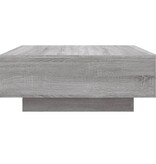 VidaXL Salontafel 80x80x31 cm bewerkt hout grijs sonoma eikenkleurig