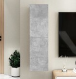 VidaXL Tv-meubel 30,5x30x110 cm bewerkt hout betongrijs