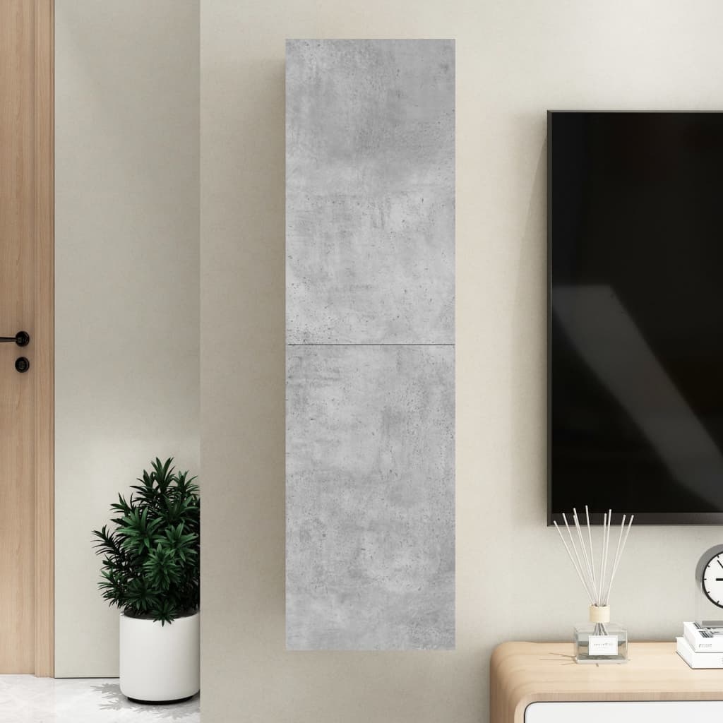 VidaXL Tv-meubel 30,5x30x110 cm bewerkt hout betongrijs