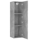 VidaXL Tv-meubel 30,5x30x110 cm bewerkt hout betongrijs