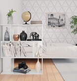 VidaXL Boekenkast/kamerscherm 80x24x96 cm hoogglans wit