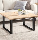 VidaXL Tafelbladen 2 st rechthoekig 90x45x2,5 cm massief grenenhout