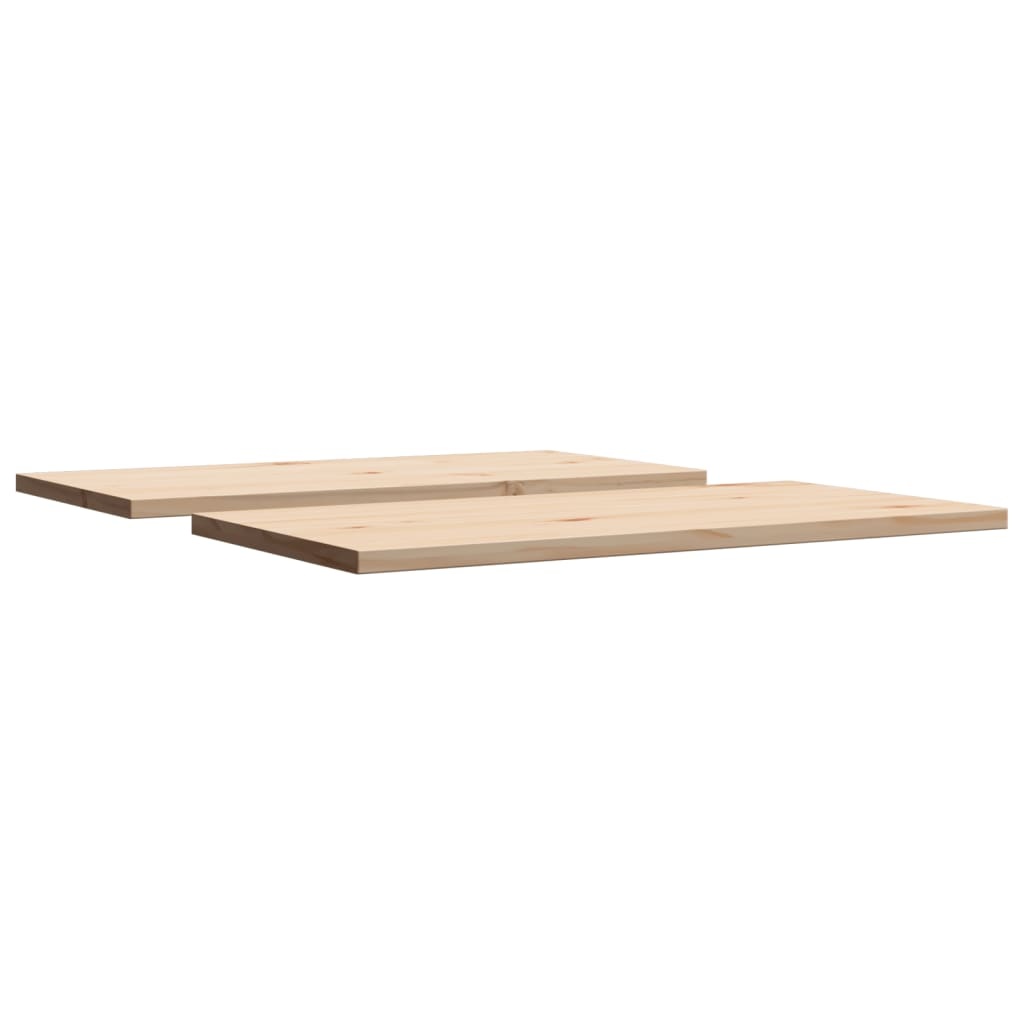 VidaXL Tafelbladen 2 st rechthoekig 90x45x2,5 cm massief grenenhout