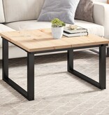 VidaXL Tafelbladen 2 st rechthoekig 80x40x2,5 cm massief grenenhout