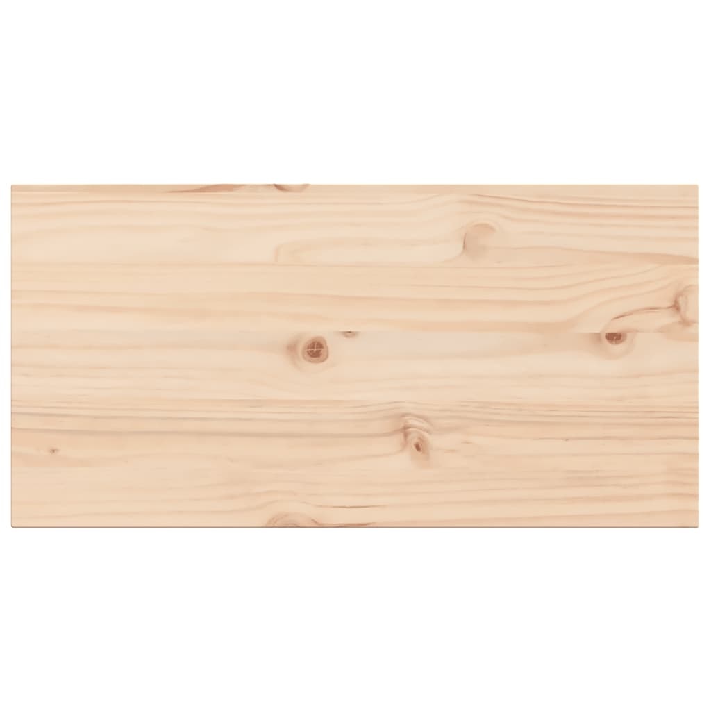 VidaXL Tafelbladen 2 st rechthoekig 80x40x2,5 cm massief grenenhout