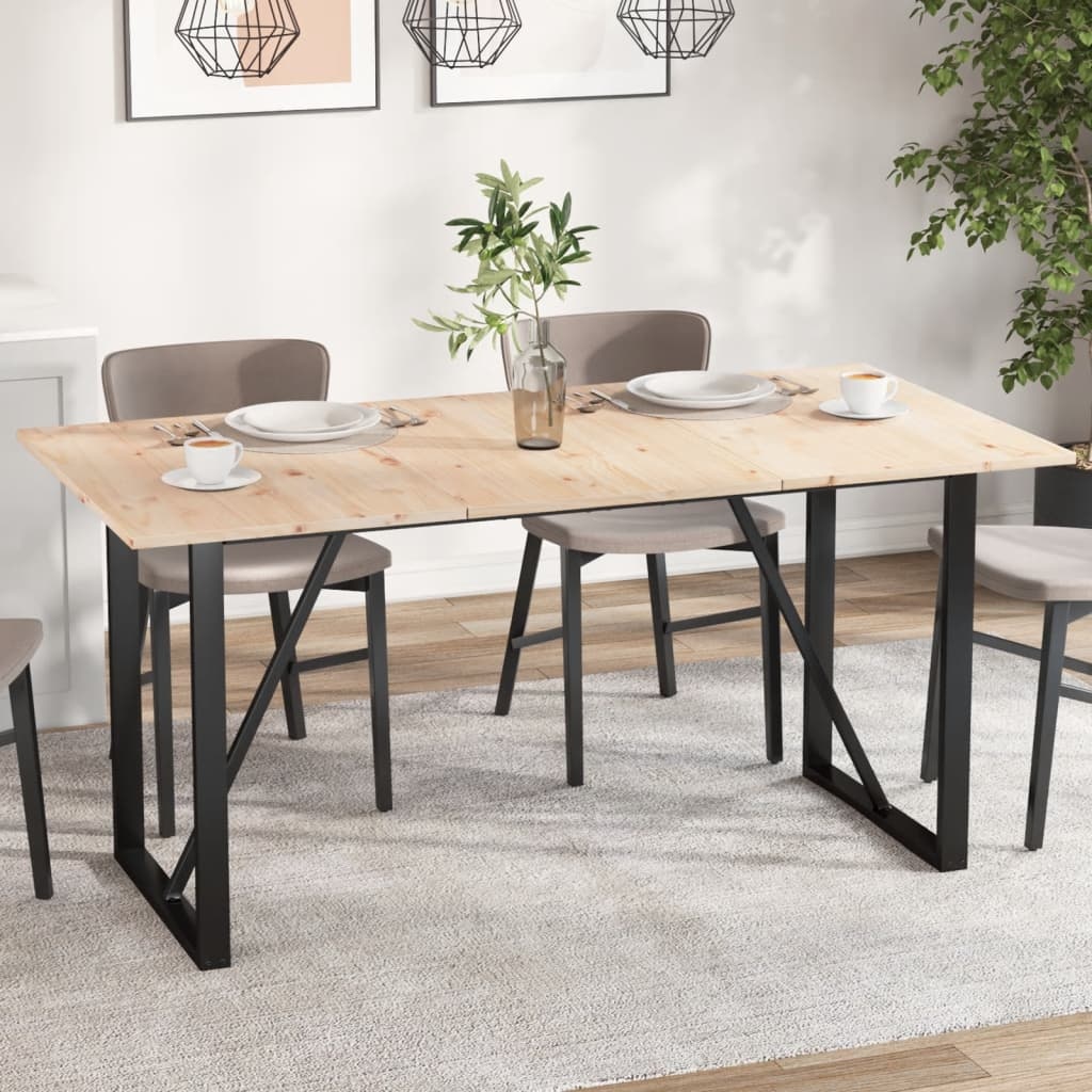 VidaXL Tafelbladen 3 st rechthoekig 80x53x1,7 cm massief grenenhout