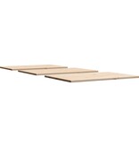 VidaXL Tafelbladen 3 st rechthoekig 80x53x1,7 cm massief grenenhout