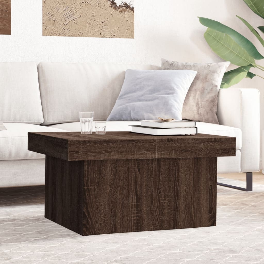 VidaXL Salontafel 100x55x40 cm bewerkt hout bruin eikenkleur