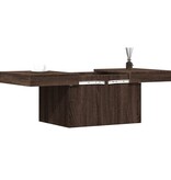 VidaXL Salontafel 100x55x40 cm bewerkt hout bruin eikenkleur