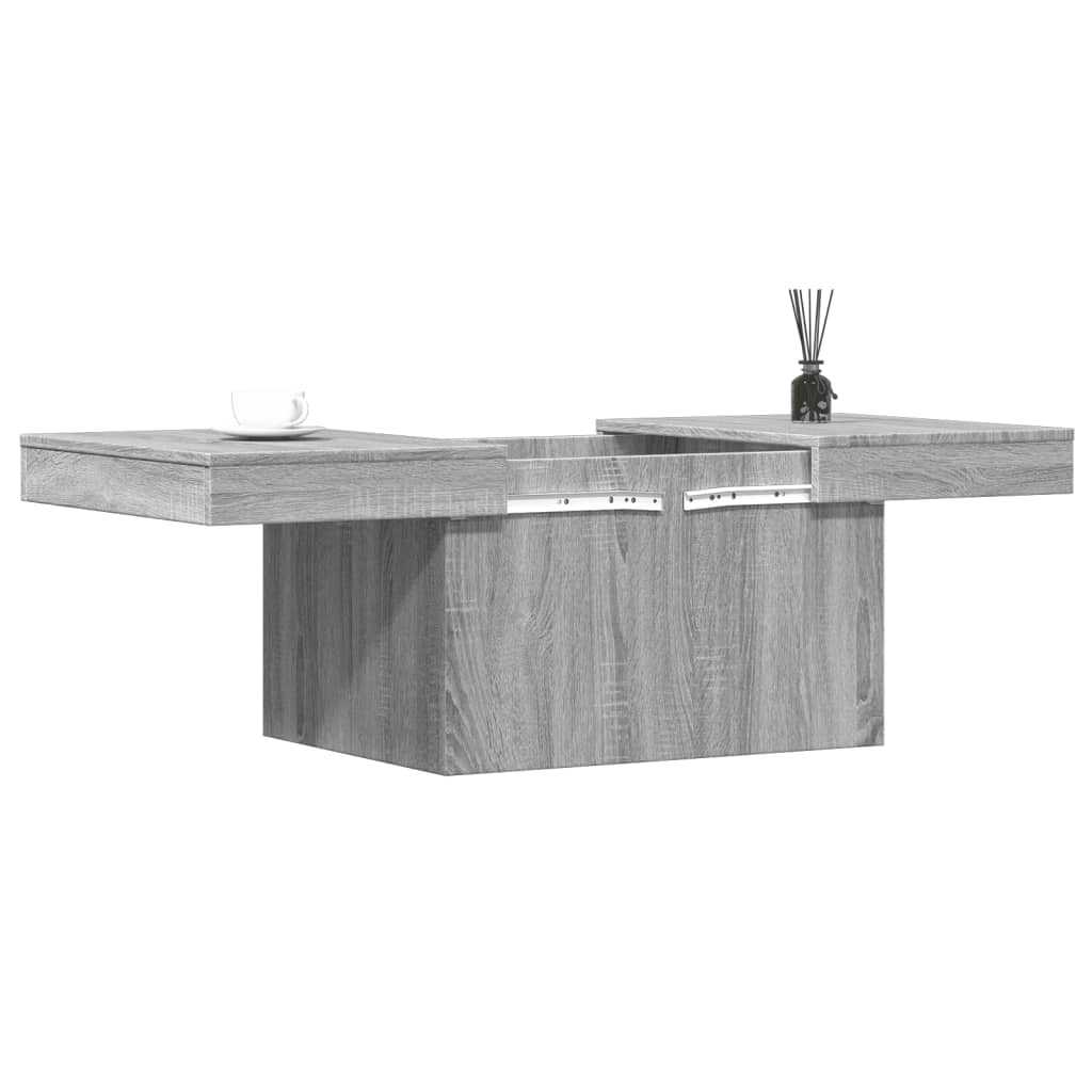 VidaXL Salontafel 100x55x40 cm bewerkt hout grijs sonoma eikenkleurig