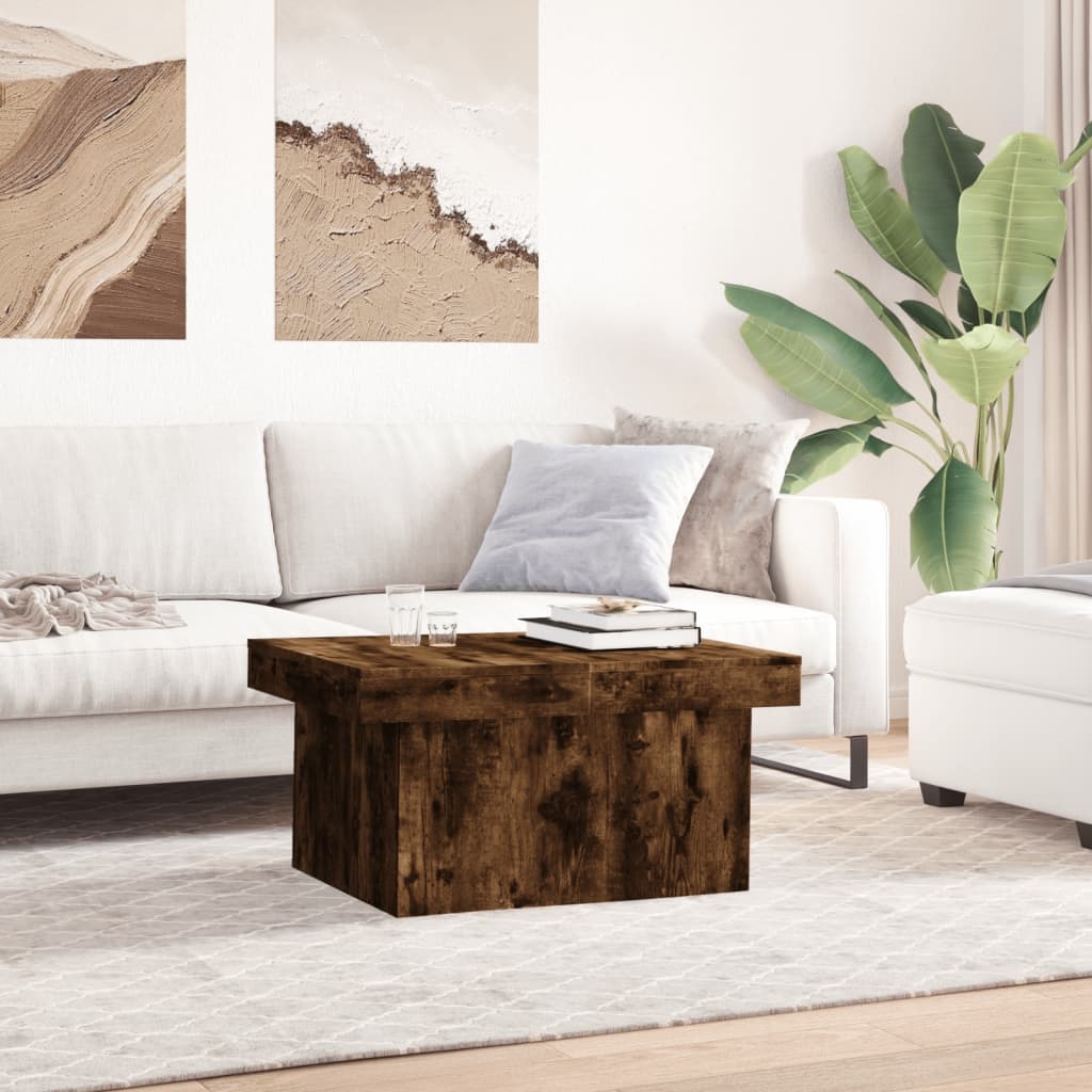 VidaXL Salontafel 100x55x40 cm bewerkt hout gerookt eikenkleurig