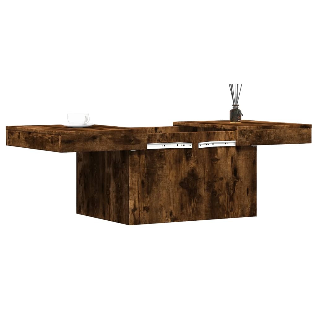 VidaXL Salontafel 100x55x40 cm bewerkt hout gerookt eikenkleurig