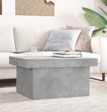 VidaXL Salontafel 100x55x40 cm bewerkt hout betongrijs