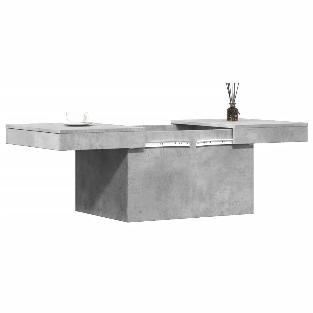 VidaXL Salontafel 100x55x40 cm bewerkt hout betongrijs