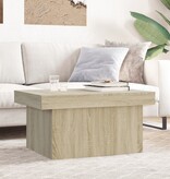 VidaXL Salontafel 100x55x40 cm bewerkt hout sonoma eikenkleurig