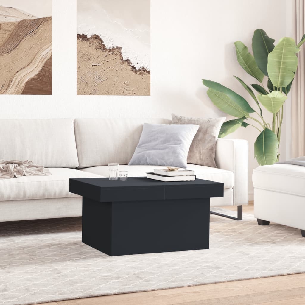 VidaXL Salontafel 100x55x40 cm bewerkt hout zwart