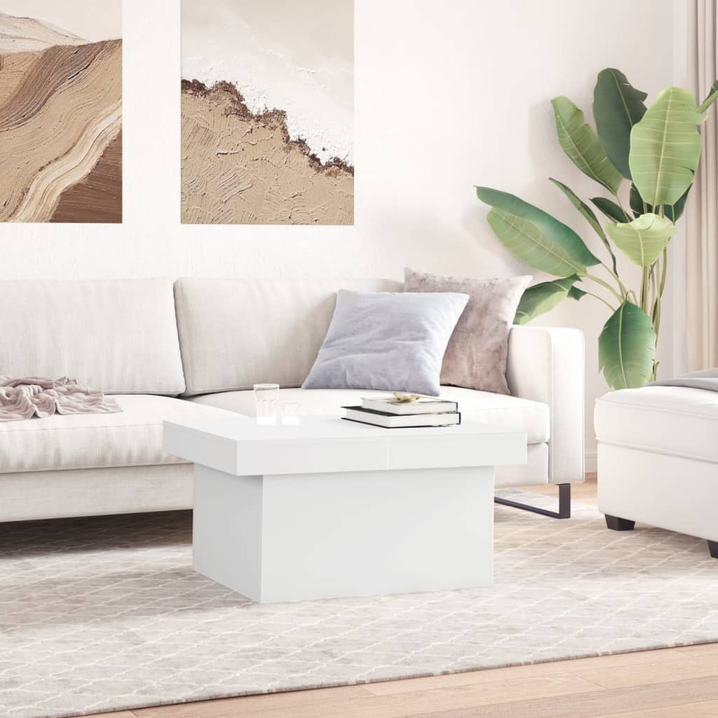 VidaXL Salontafel 100x55x40 cm bewerkt hout wit