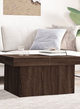 VidaXL Salontafel 80x55x40 cm bewerkt hout bruin eikenkleurig