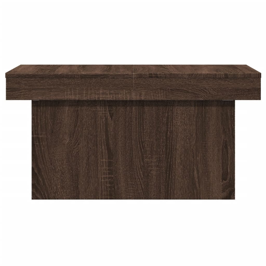 VidaXL Salontafel 80x55x40 cm bewerkt hout bruin eikenkleurig
