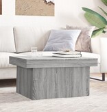 VidaXL Salontafel 80x55x40 cm bewerkt hout grijs sonoma eikenkleurig
