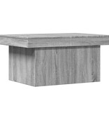 VidaXL Salontafel 80x55x40 cm bewerkt hout grijs sonoma eikenkleurig