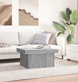 VidaXL Salontafel 80x55x40 cm bewerkt hout grijs sonoma eikenkleurig