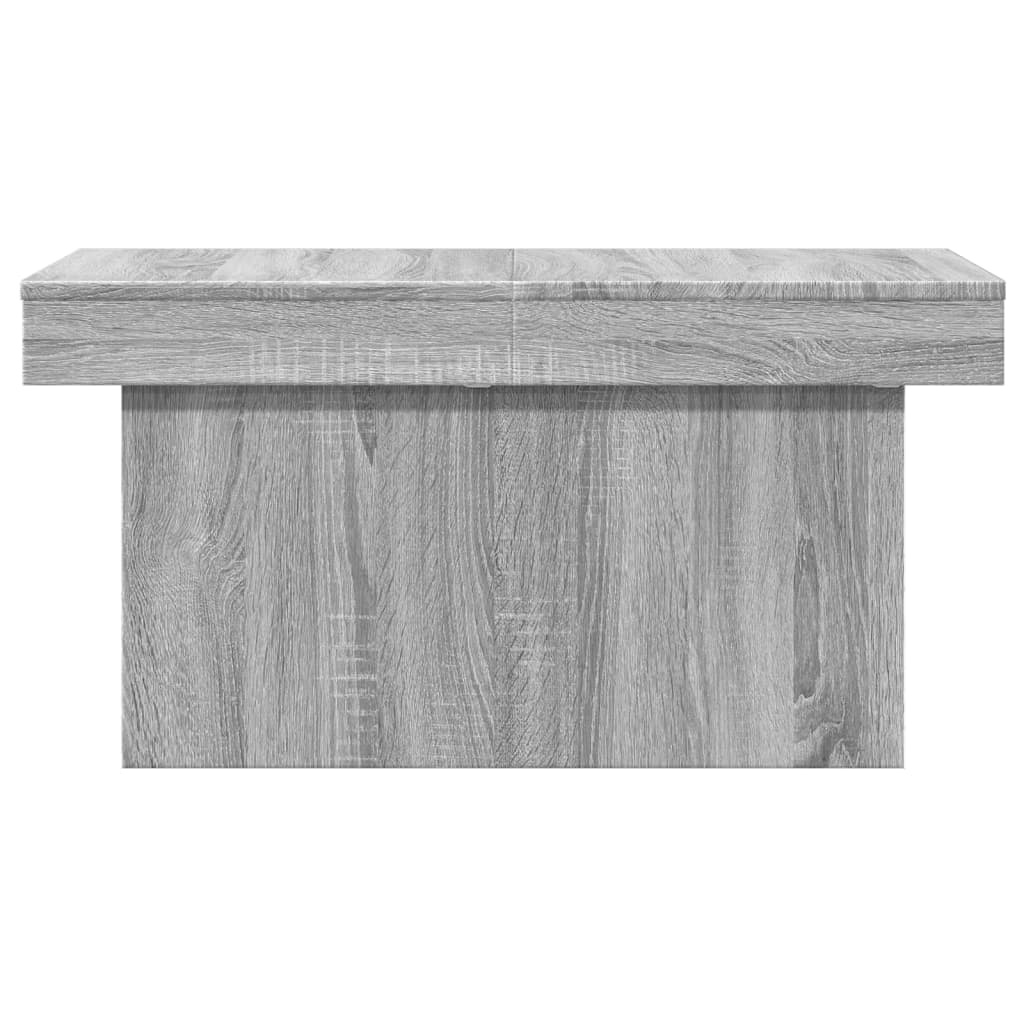 VidaXL Salontafel 80x55x40 cm bewerkt hout grijs sonoma eikenkleurig