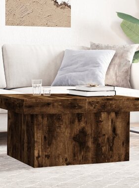 VidaXL Salontafel 80x55x40 cm bewerkt hout gerookt eikenkleurig
