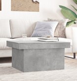 VidaXL Salontafel 80x55x40 cm bewerkt hout betongrijs