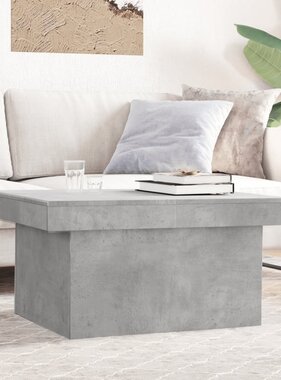 VidaXL Salontafel 80x55x40 cm bewerkt hout betongrijs