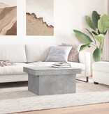 VidaXL Salontafel 80x55x40 cm bewerkt hout betongrijs