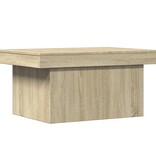 VidaXL Salontafel 80x55x40 cm bewerkt hout sonoma eikenkleurig