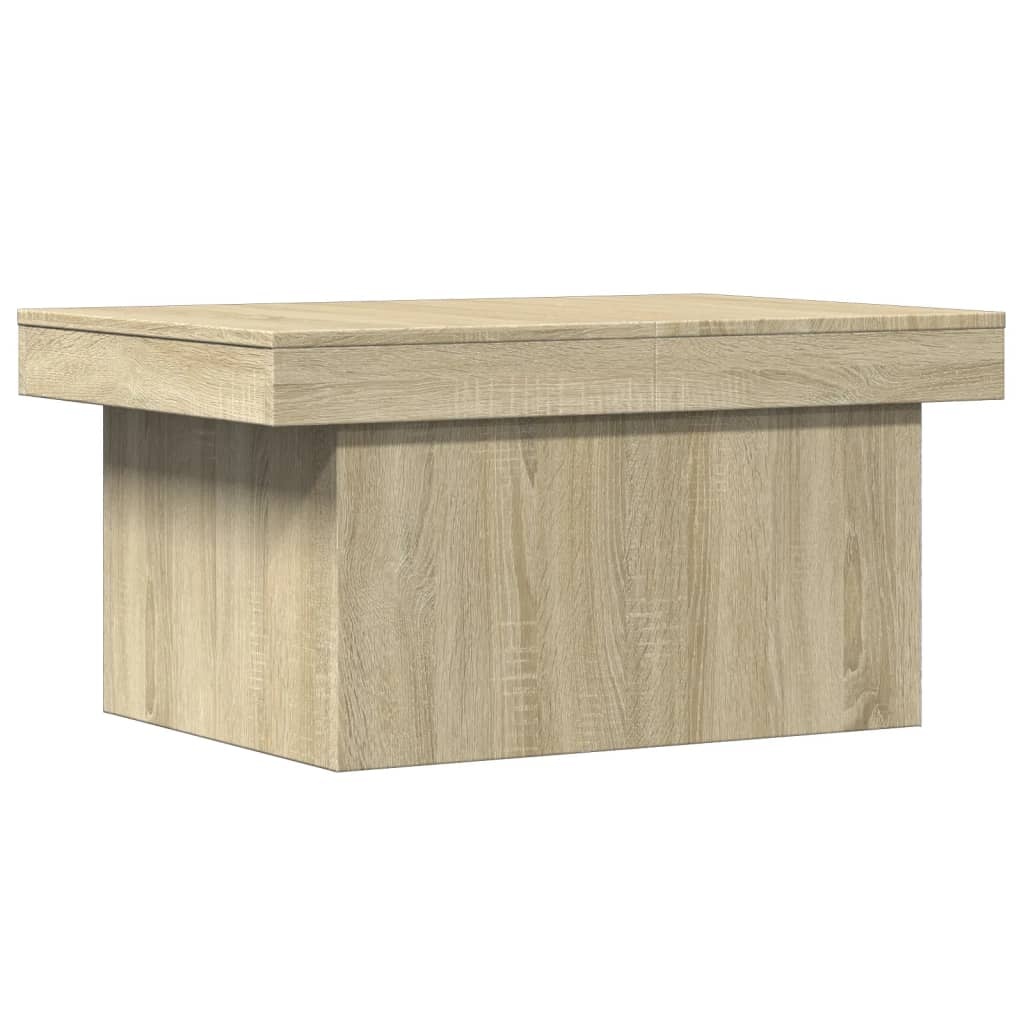 VidaXL Salontafel 80x55x40 cm bewerkt hout sonoma eikenkleurig