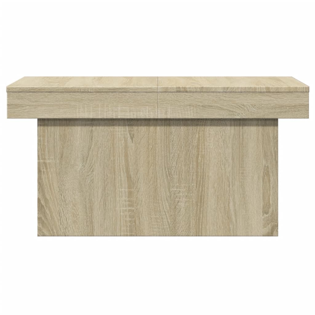 VidaXL Salontafel 80x55x40 cm bewerkt hout sonoma eikenkleurig