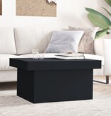 VidaXL Salontafel 80x55x40 cm bewerkt hout zwart